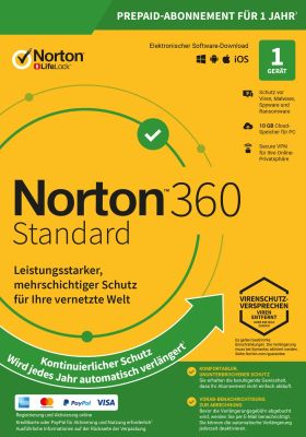 Norton 360 ABO (1 D - 1 Y) Standard inkl. 10GB 